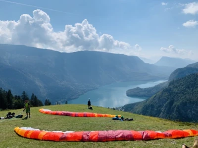Paragliding Molveno lake_3
